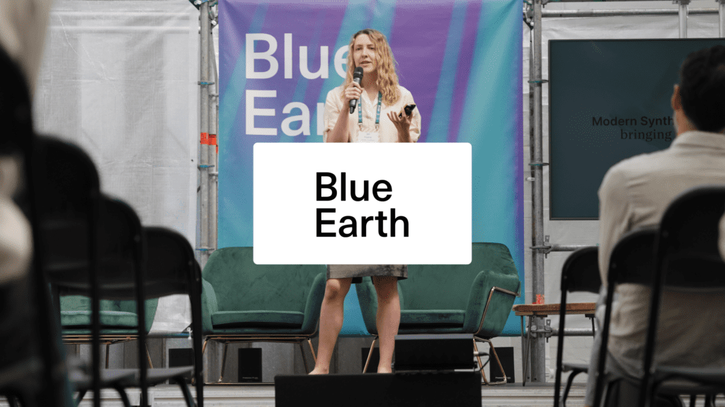 Blue Earth Forum woman giving lecture