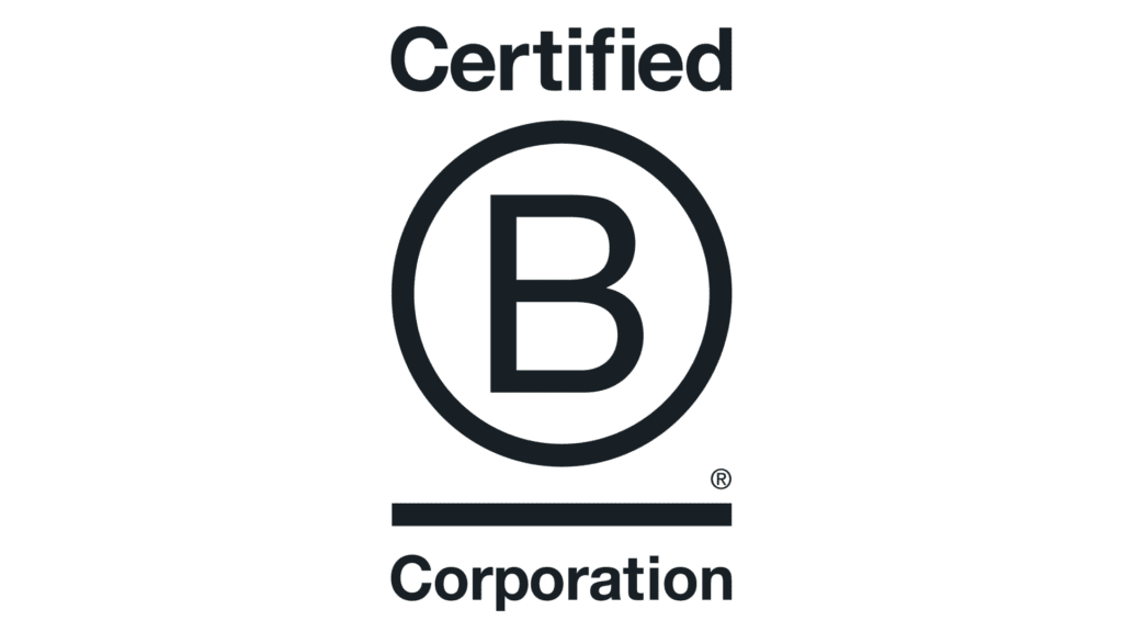 b corp logo transparent color match