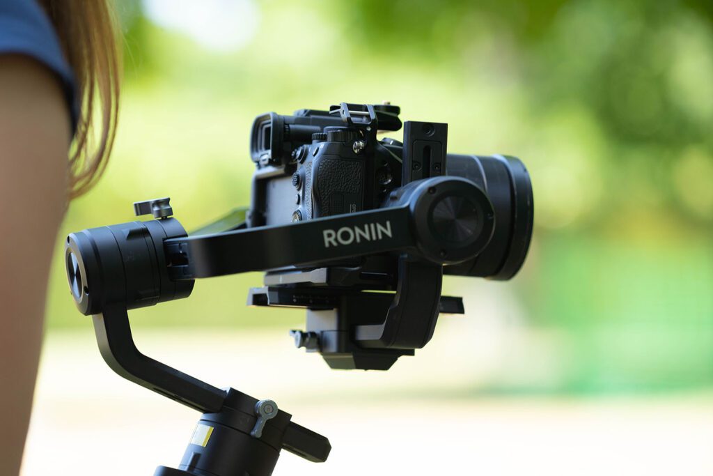 Side view of a camera with 'RONIN' written on the side