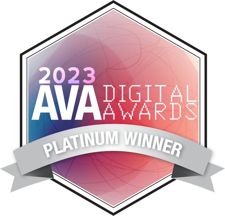 2023 AVA Digital Awards Platinum winner