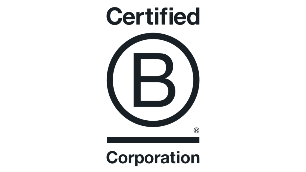 b corp logo transparent color match