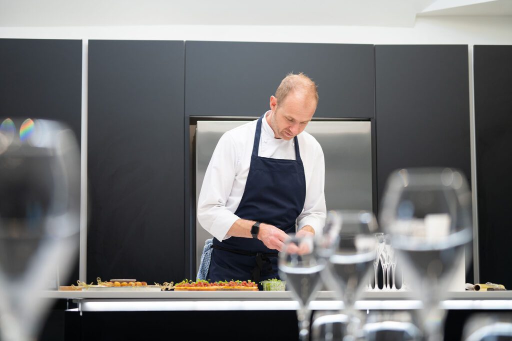 Chef Sargent preparing meals